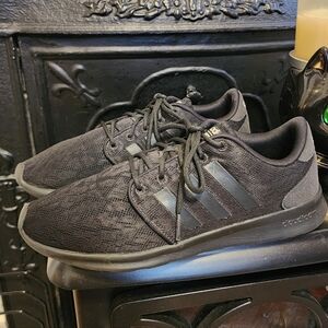 Adidas Black Women's Lace Up Sneakers, Size 10